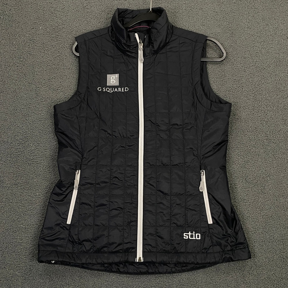 Stio Azura Lightweight Vest Womens Medium Black Puffer Quilted Primaloft